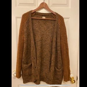 100% Alpaca wool Wilfred Cardigan in auburn